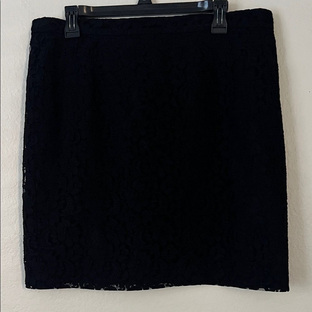 Marina Rinaldi Black Lace Mini Skirt in Size 27